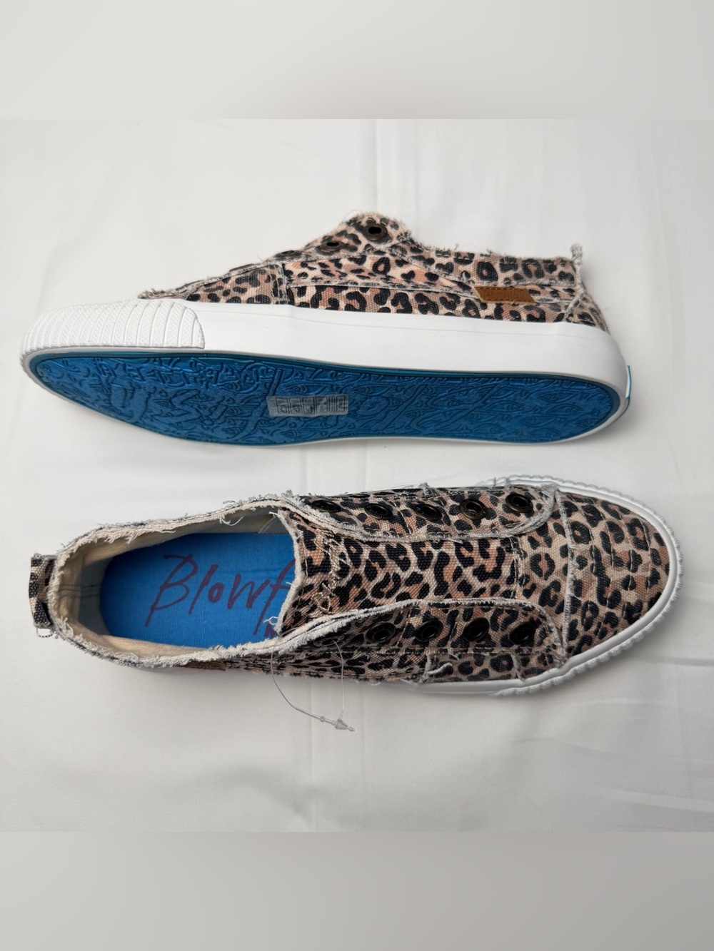 Blowfish Leopard Print Slip-On Canvas Sneakers - Picture 6 of 7